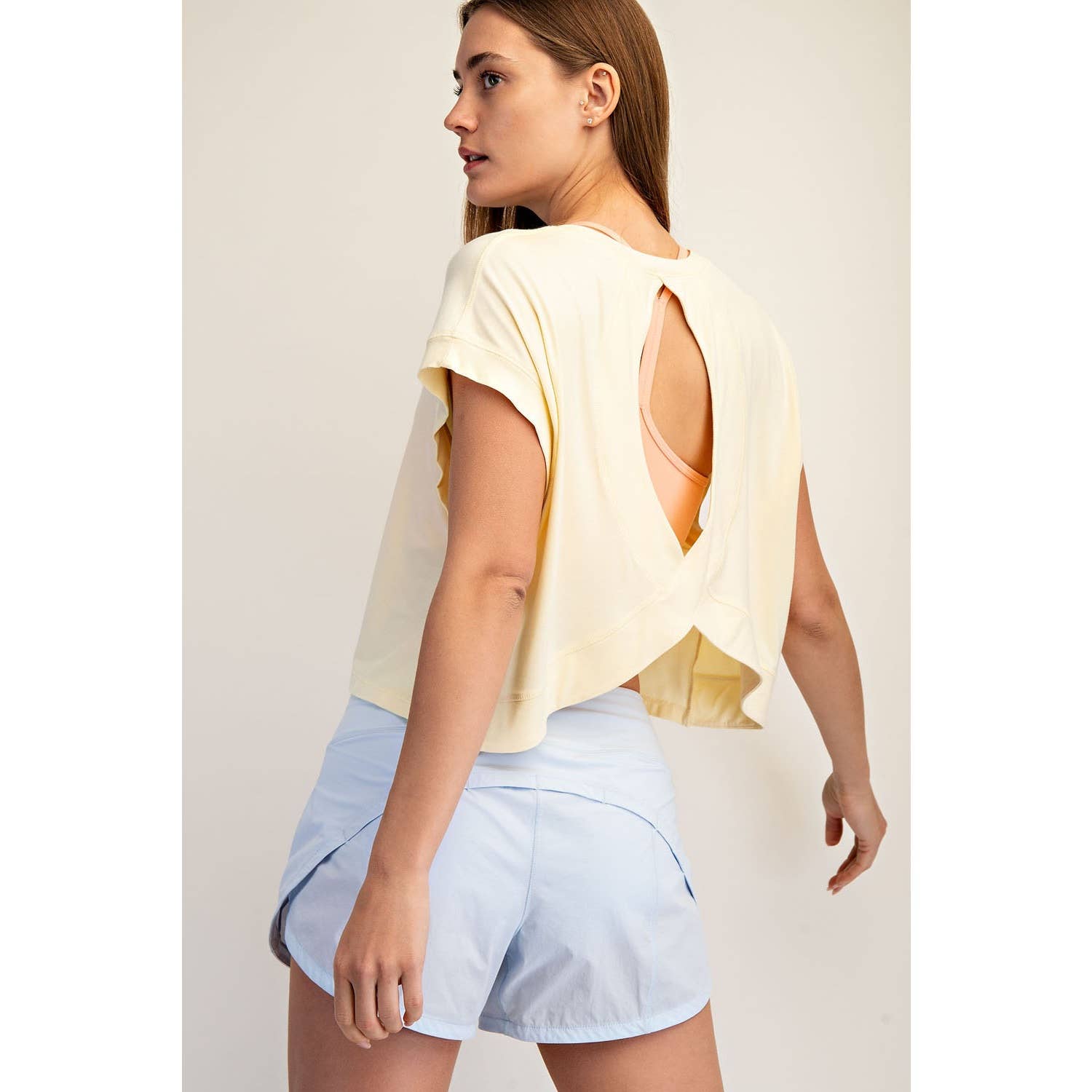 VISCOSE MODAL OPEN BACK TOP