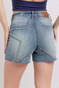 Judy Blue Back Star Seam High Waisted Shorts