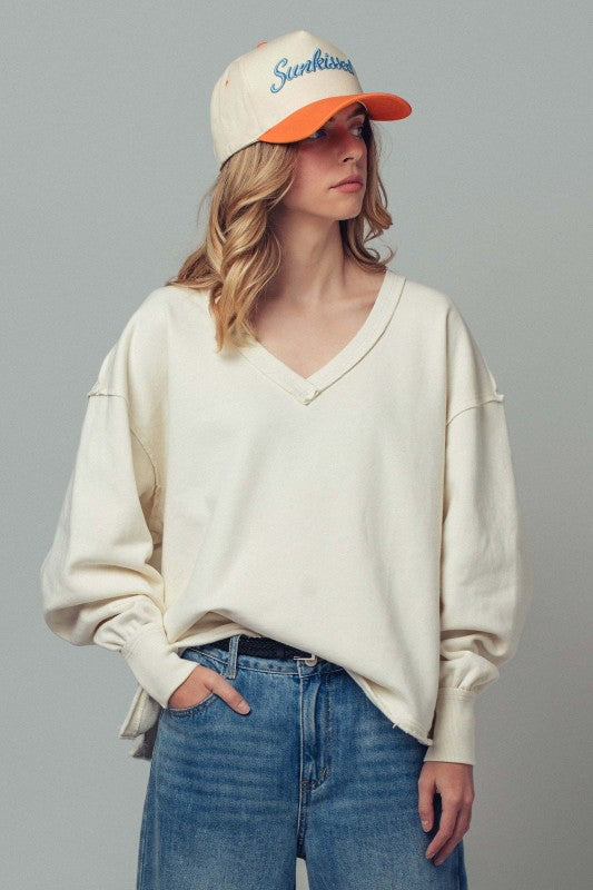 Perfect Oversized Pullover Sweatshirt Top