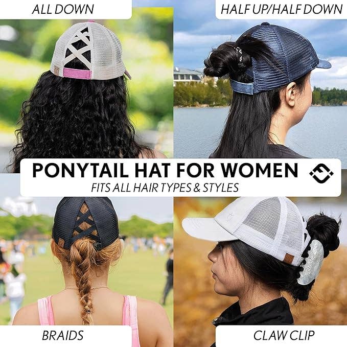 Criss Cross Ponycap - Leopard