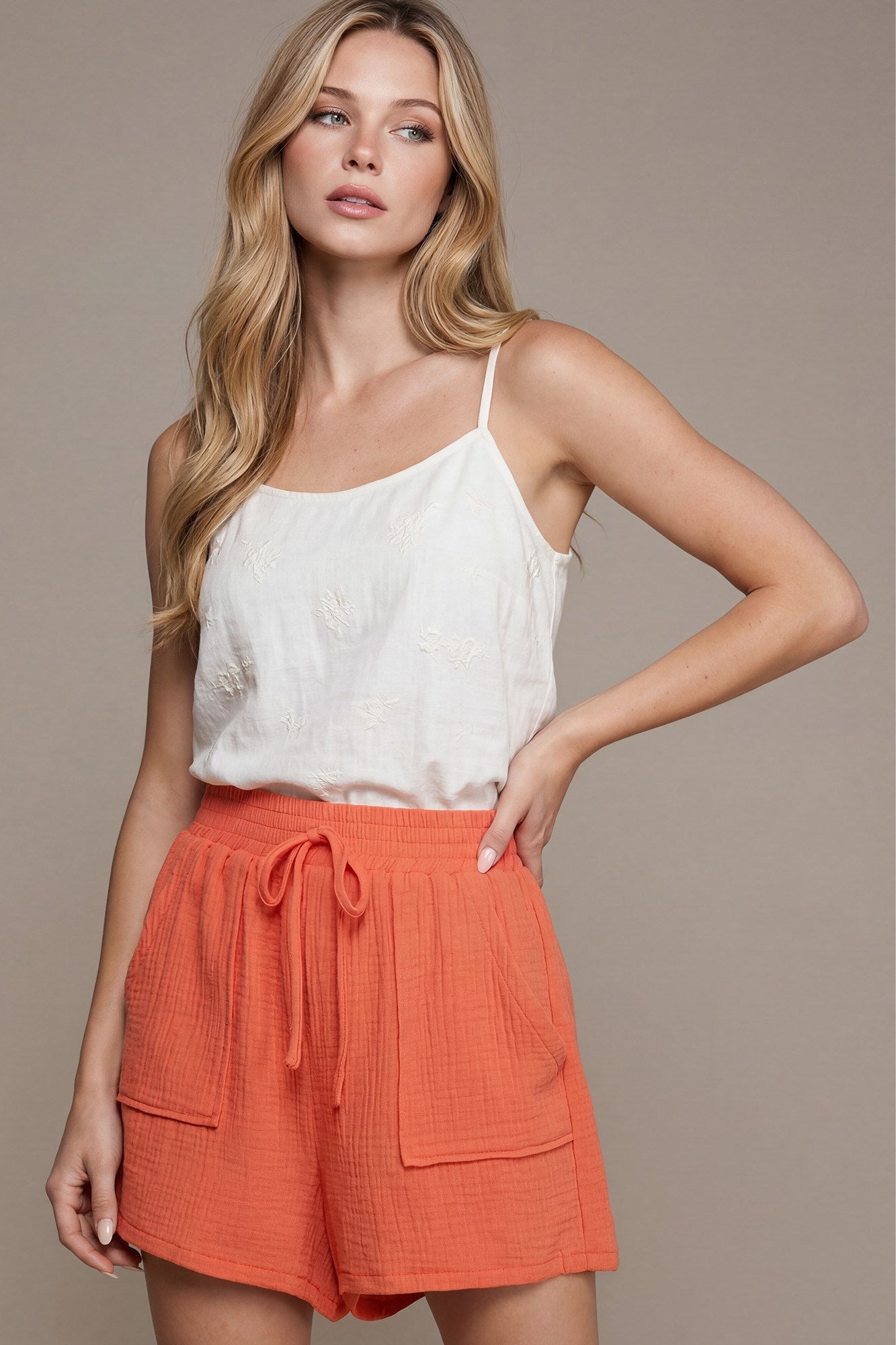 Sun-kissed Gauze Shorts