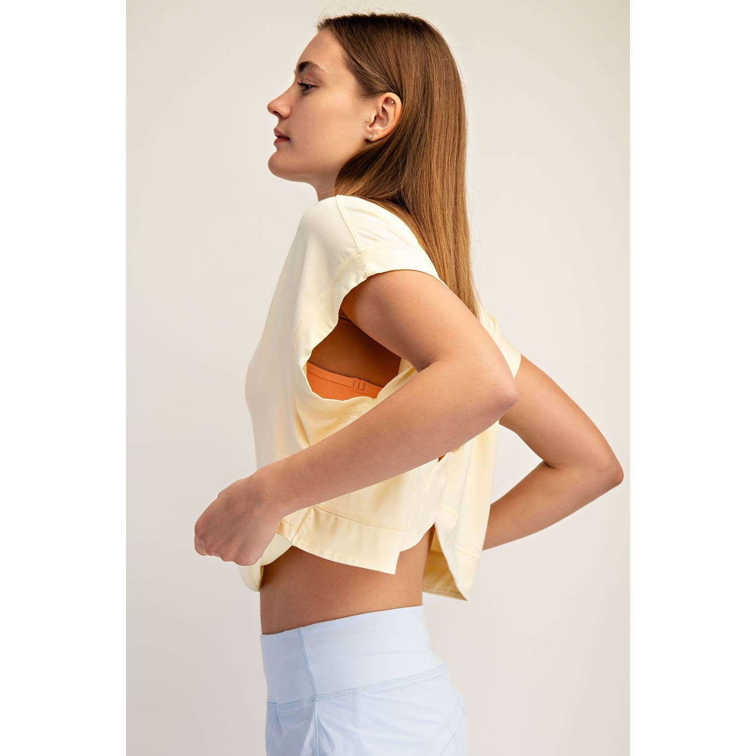 VISCOSE MODAL OPEN BACK TOP