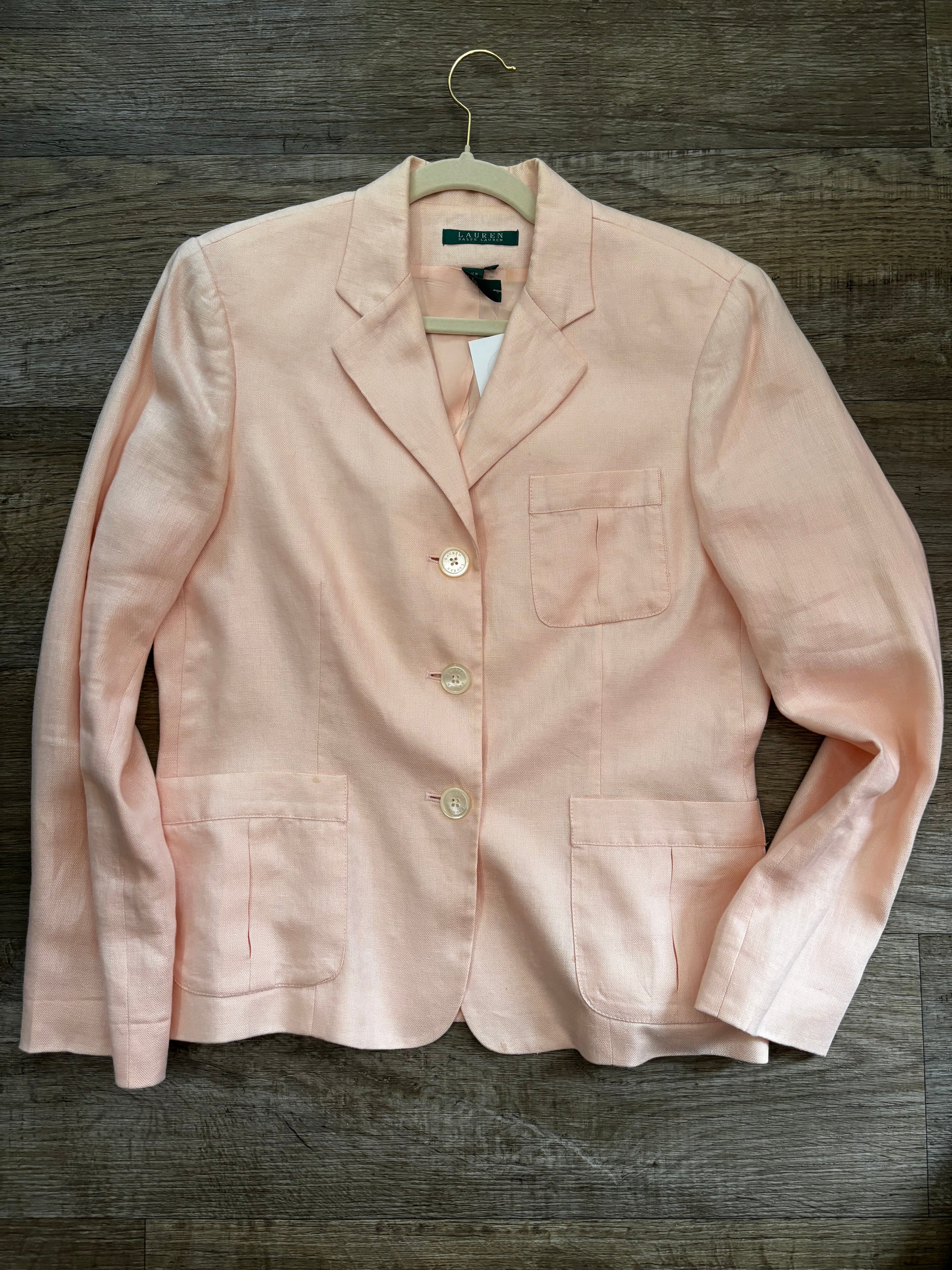Ralph Lauren Pink Linen Blazer