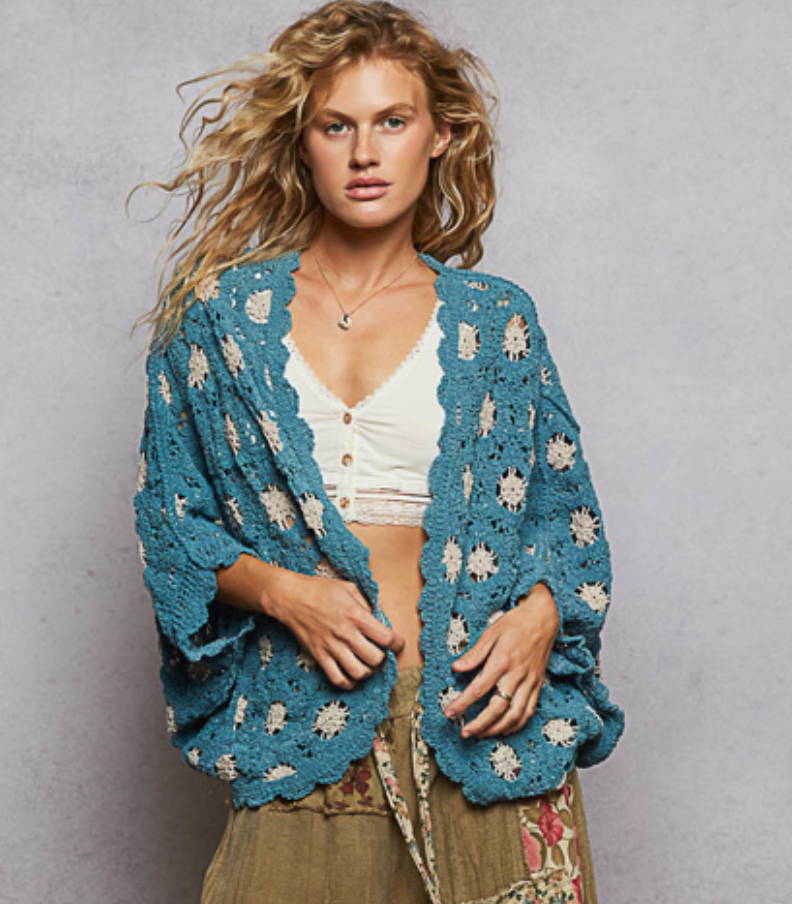 POL Chenille Cardigan