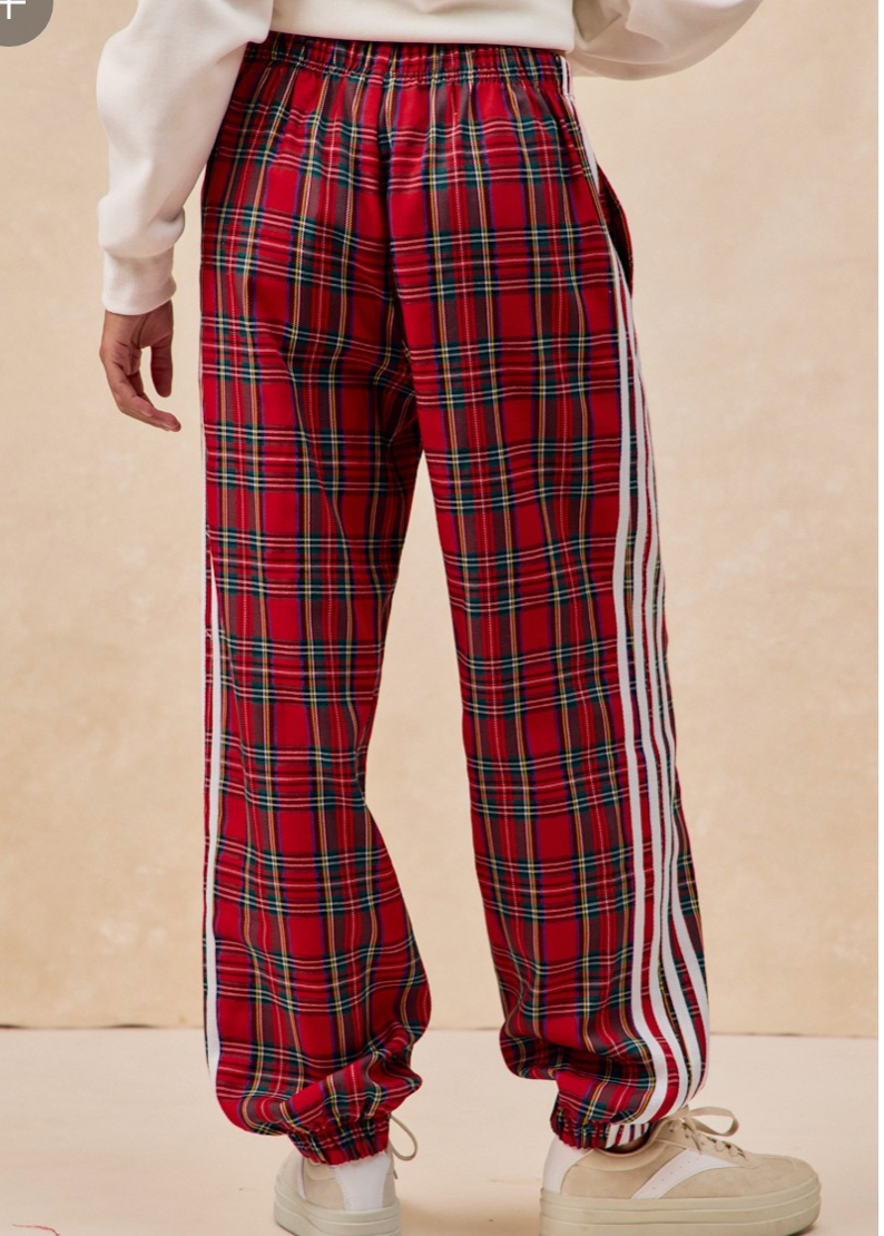 Side Lines Christmas Plaid Track Pants